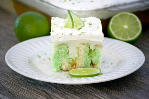 Key Lime Creme Poke Cake