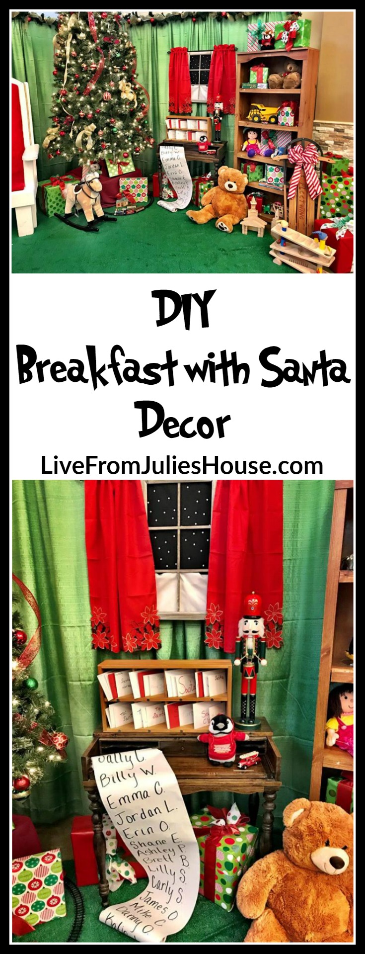 DIY Breakfast with Santa Decor