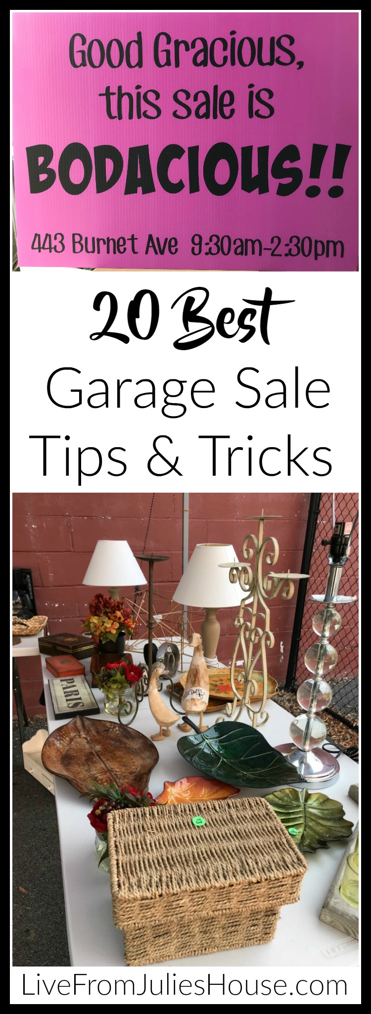 20 Best Garage Sale Tips & Tricks